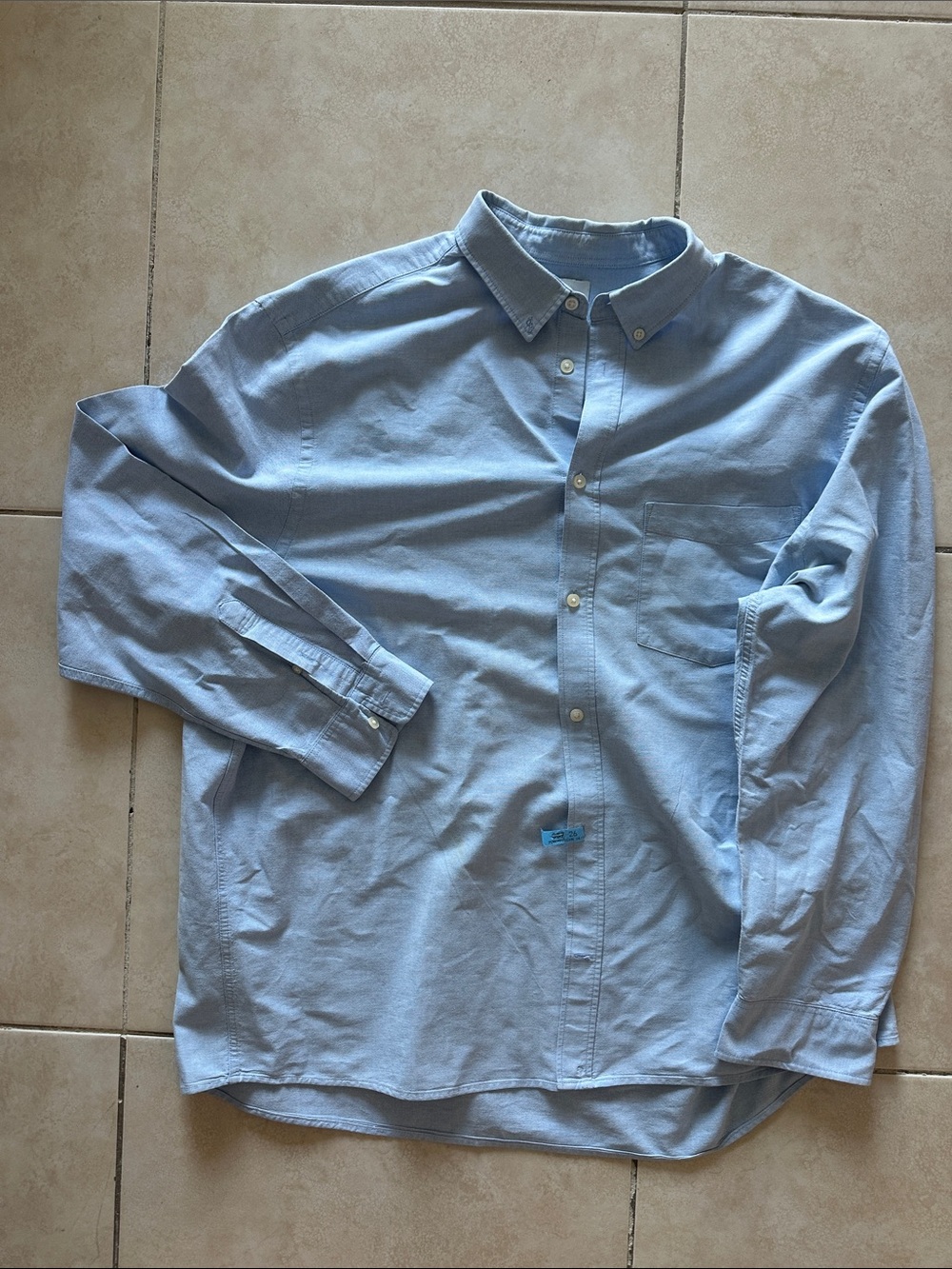 H&M Light Blue Button-Down Oxford Shirt